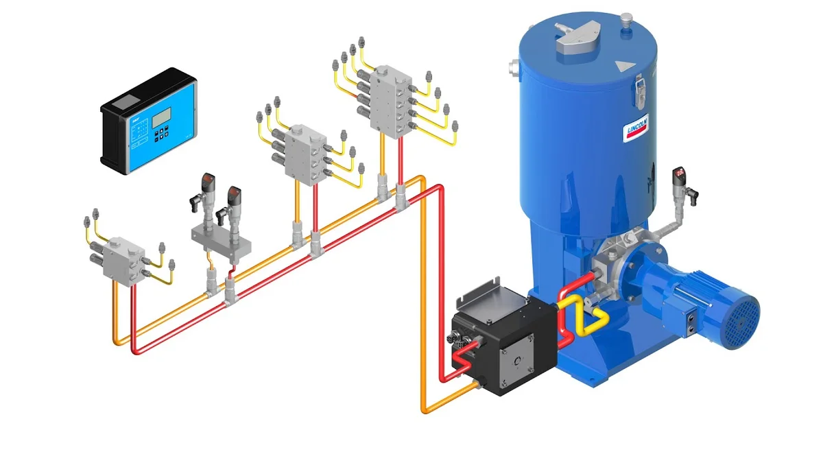 سیستم گریس کاری مرکزی دوخطی اتوماتیک